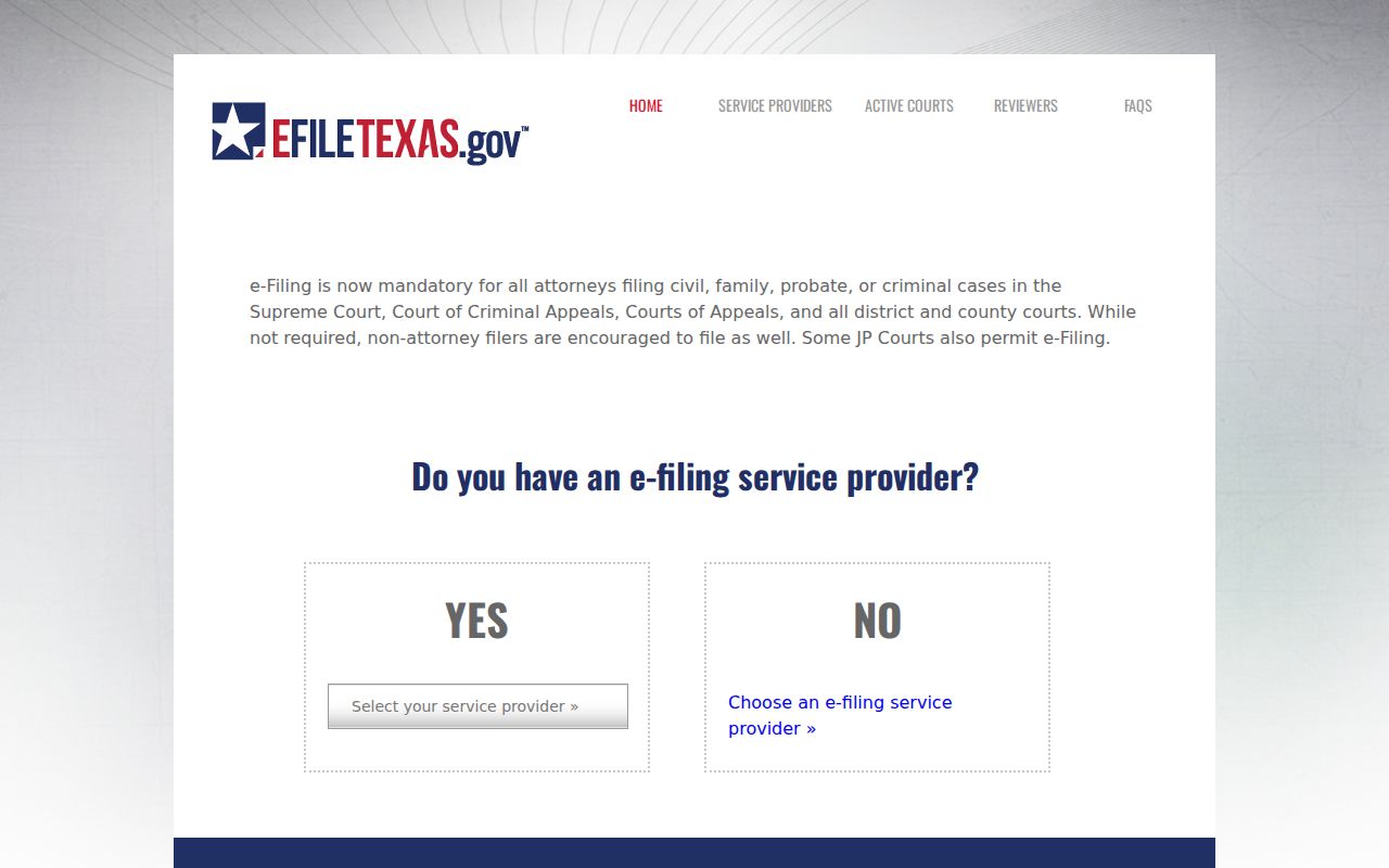 Sutton County civil docket eFileTexas filing system